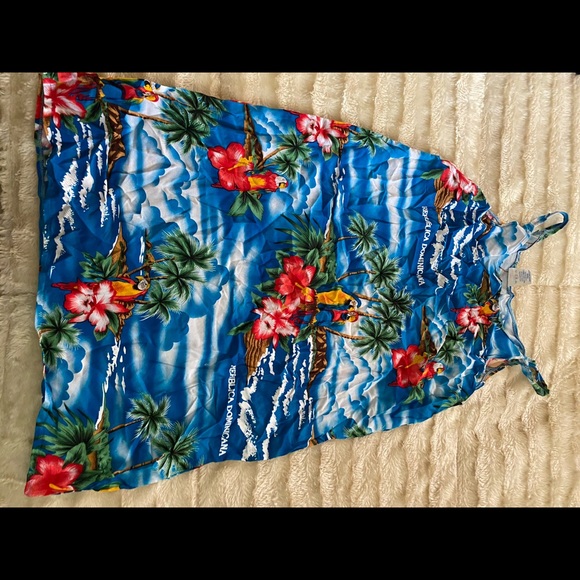 Tankini Set Aqua & Navy size 12 plus coverup - Picture 4 of 6